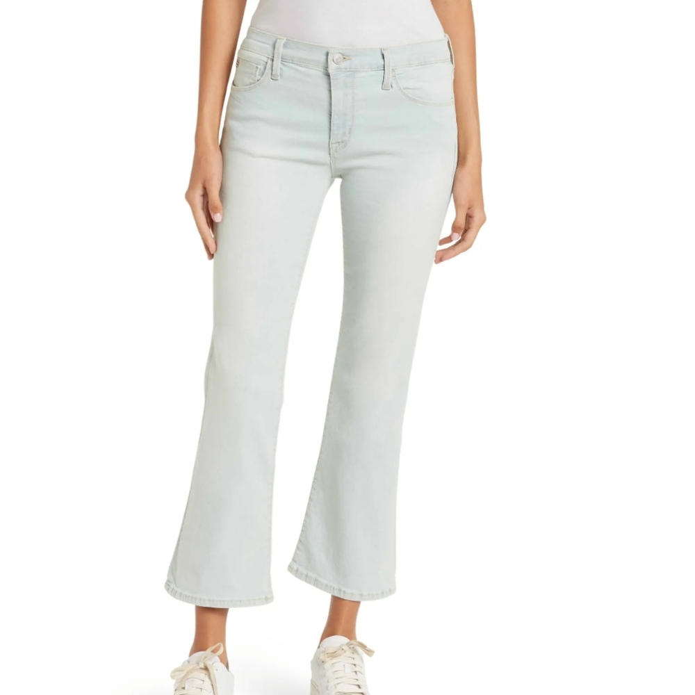 HUDSON JEANS Natalie Mid Rise Bootcut Cropped Jeans size 30